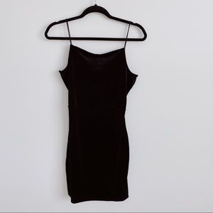 Velvet Black Mini Dress